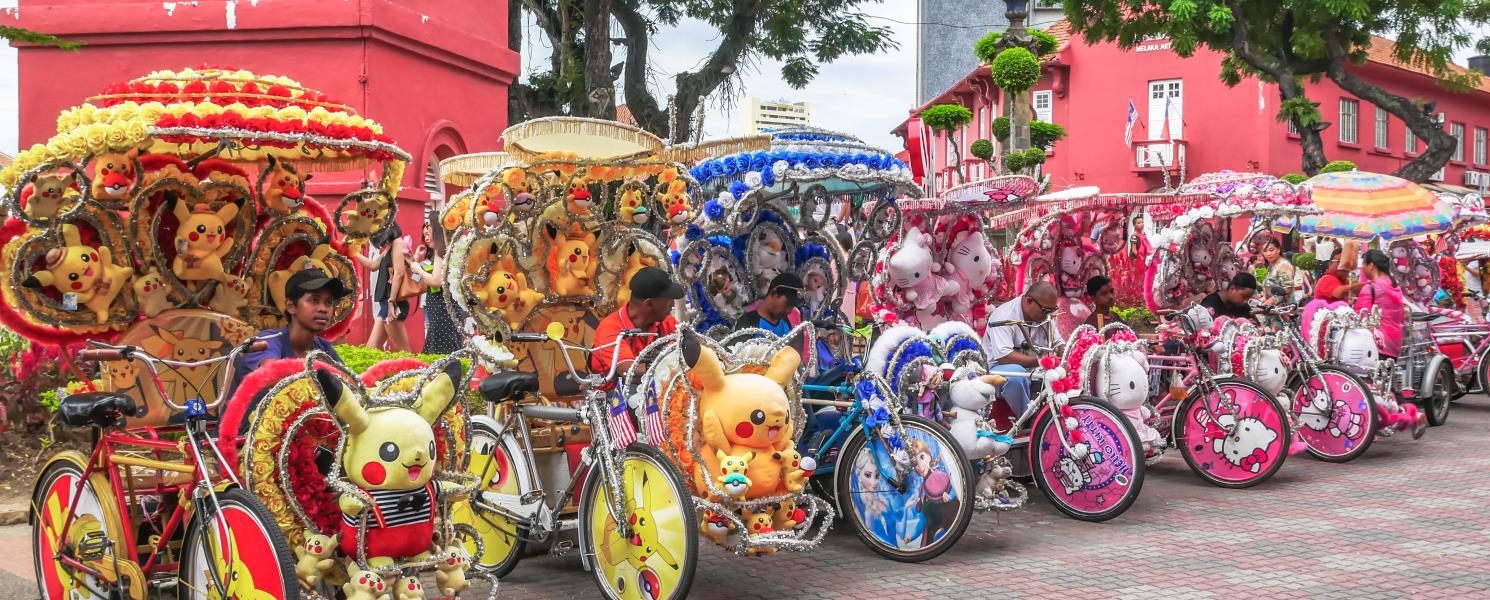 花花三輪車遊馬六甲古城