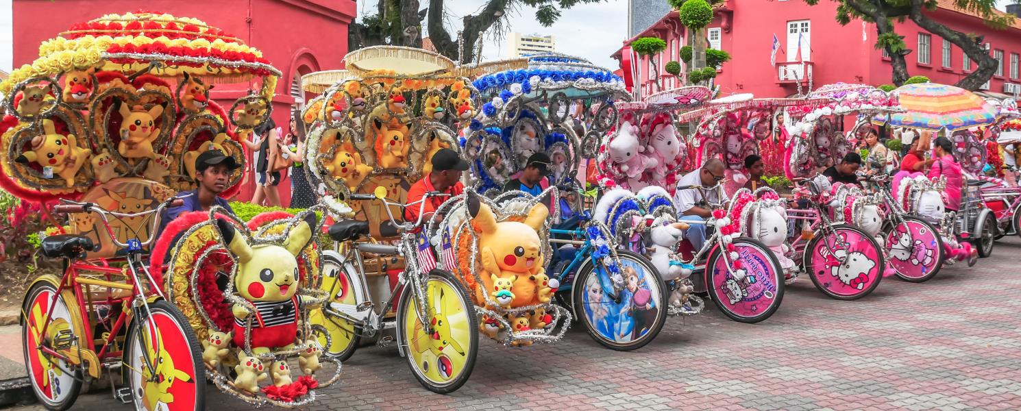 花花三輪車遊馬六甲古城