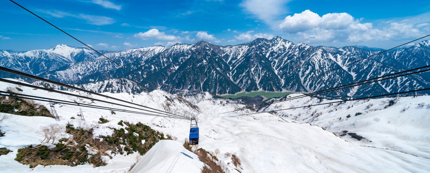 絕景立山黑部大觀峰纜車