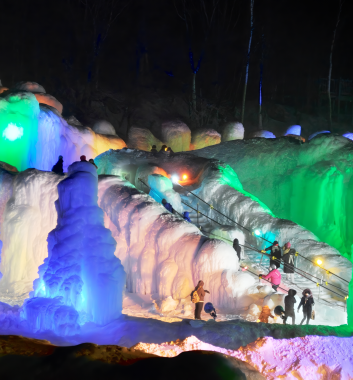 層雲峽冰瀑祭　　